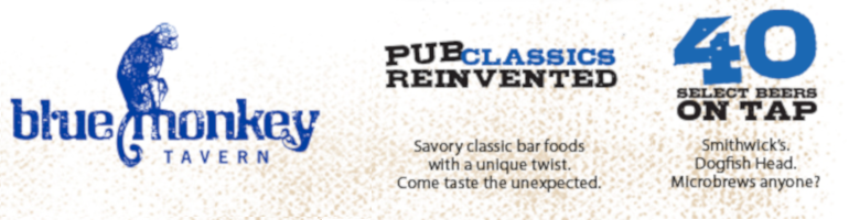 Blue Monkey Banner Ad