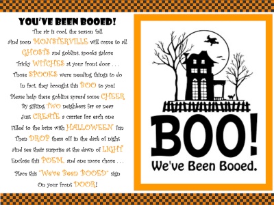 Have &quot;You&#039;ve Been Booed!&quot;