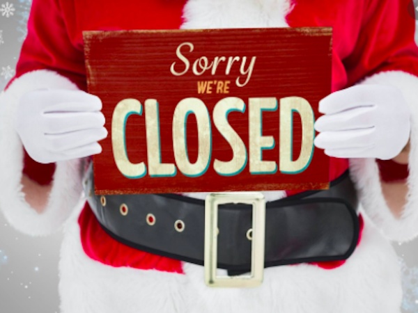 Closed for the Holidays